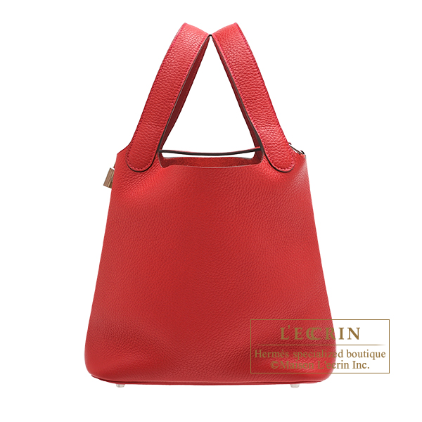 Hermes Picotin 22 MM Rouge Casaque Clemence