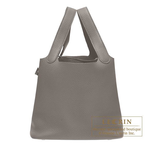 Hermes　Picotin Lock bag 22/MM　Etain　Clemence leather　Silver hardware