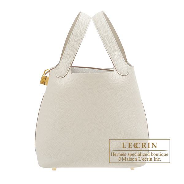 Hermes　Picotin Lock bag 22/MM　Beton　Clemence leather　Gold hardware