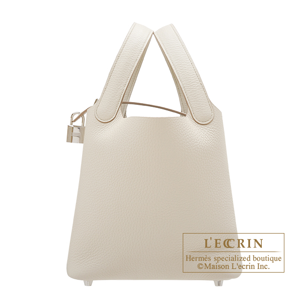 Hermes　Picotin Lock bag 18/PM　Beton　Clemence leather　Silver hardware