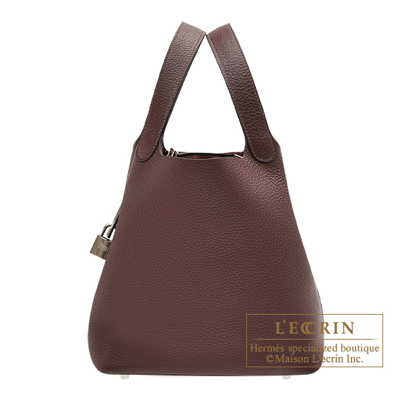 Hermes　Picotin Lock bag 22/MM　Havane　Clemence leather　Silver hardware