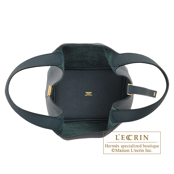 Hermes Clemence Leather Picotin Lock 22 Bag Vert Cypress – STYLISHTOP
