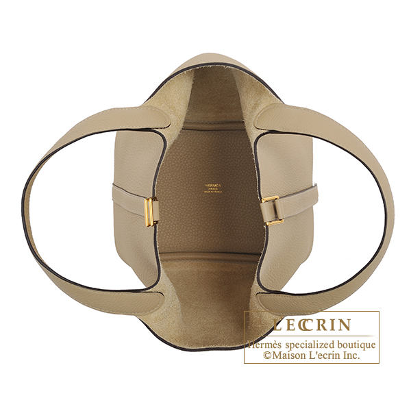 Hermes Picotin22 trench clemence gold hardware