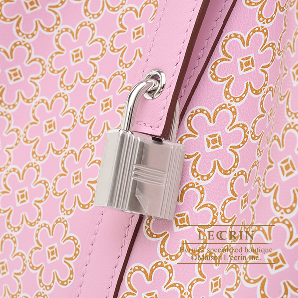 Hermès Picotin Lock 18 'Lucky Daisy' Mauve Sylvestre, Cuivre, White Sw