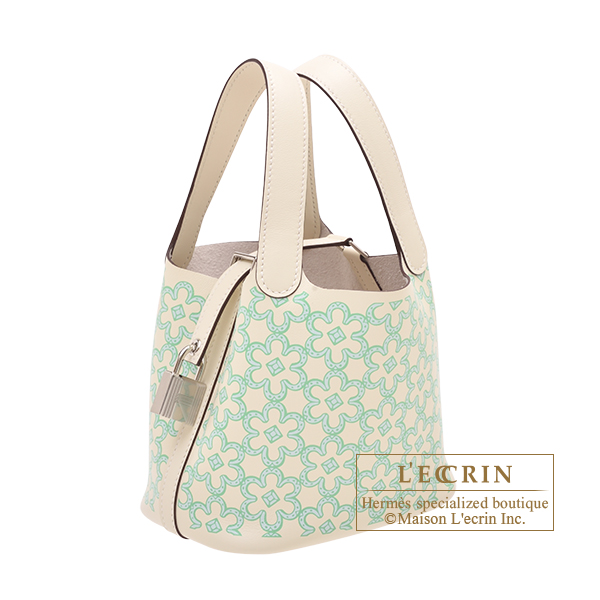 Hermes Picotin Lock Micro Hand Bag Lucky Daisy Floral Bucket Nata