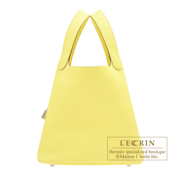 Hermes　Picotin Lock bag 22/MM　Limoncello　Clemence leather　Silver hardware