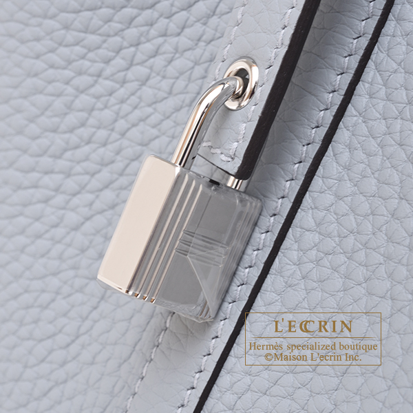 Hermes Picotin Lock bag 22/MM Gris pantin Clemence leather Silver hardware