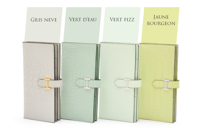 Hermès Fall/Winter 2022 new color, Vert fizz　Color Comparison