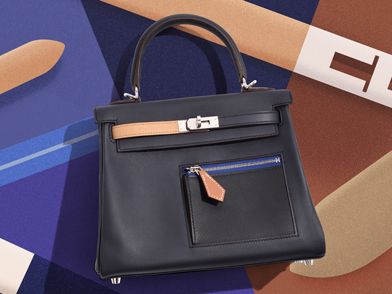 HERMES KELLY 25 COLORMATIC SWIFT
