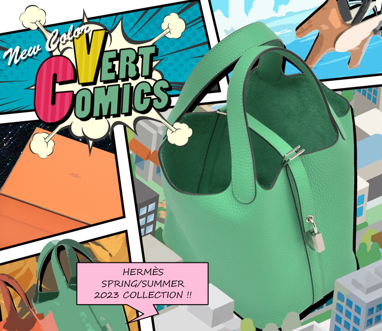 The newest color in our Spring/Summer 2023 collection! Vert comics, which  brings a positive and clean look, is now in stock.