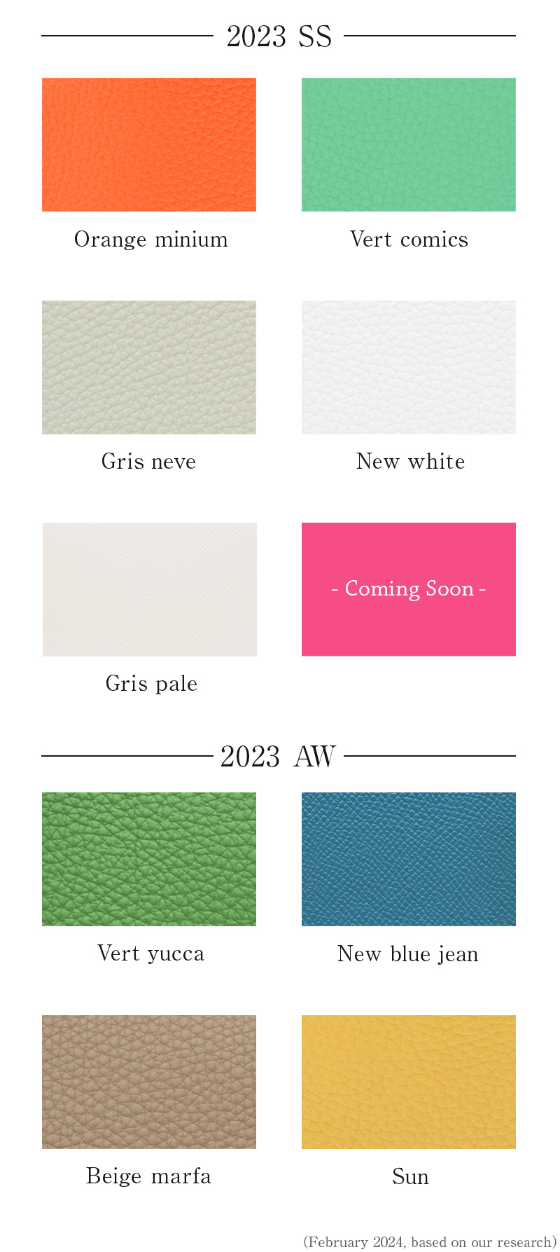 The newest color in our Spring/Summer 2023 collection! “Gris Pale