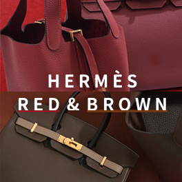 Add a touch of warmth to your winter look, Hermès Red and Brown