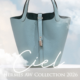 2026 AW Collection “Ciel,” a refined and nuanced blue evoking quiet elegance.